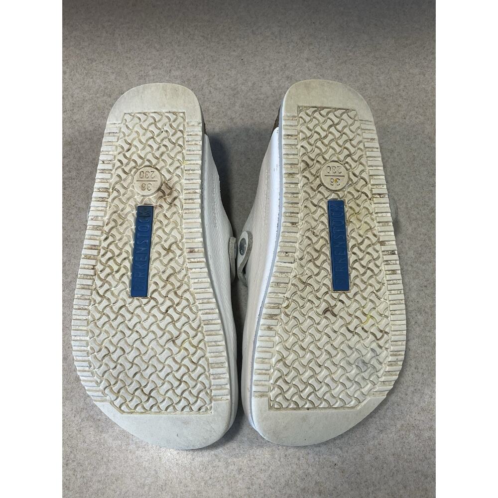 Birkenstock Boston Super Grip White Natural Leather Women’s Size 36/US 5-5.5 - Picture 10 of 14